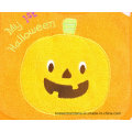 OEM Produit design personnalisé Broidered Pumpkin Halloween Festival Cotton Terry Baby Feeder Bibs